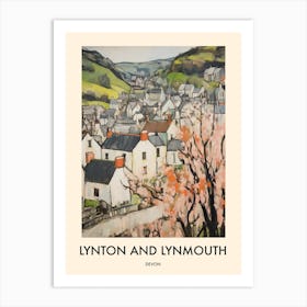 Lynton And Lynmouth (Devon) Painting 2 Travel Poster Art Print