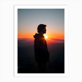 Sunset Silhouette Art Print