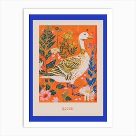 Spring Birds Poster Goose 2 Art Print