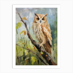 Bird Painting Eastern Screech Owl 2 Art Print