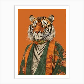 Tiger In Kimono Art Print