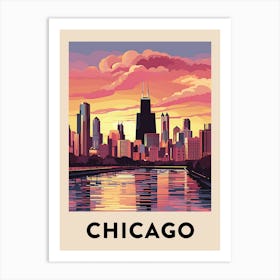 Chicago Travel Poster 14 Art Print