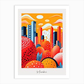 Poster Of Mumbai, Illustration In The Style Of Pop Art 1 Art Print