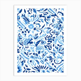 Barbados, Inspired Travel Pattern 3 Art Print