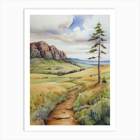 Path To The Mountains.11 Art Print