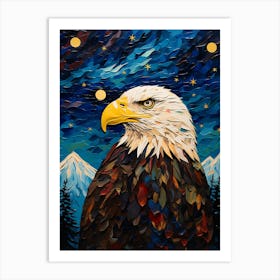 Eagle At Night Art Print