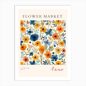 Flower Market art 12 Art Print