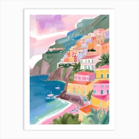 Amalfi Coast La Dolce Vita Poster 4 Art Print