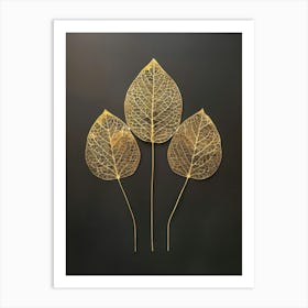 Gold Leaf 18 Art Print