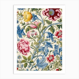 Floral Wallpaper 67 Art Print