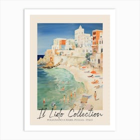 Polignano A Mare, Puglia   Italy Il Lido Collection Beach Club Poster 3 Art Print