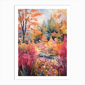 Autumn Gardens Painting Chanticleer Garden 1 Art Print