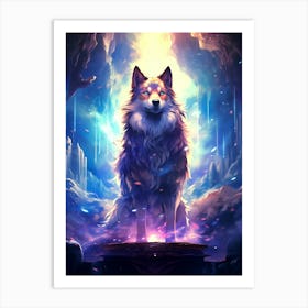 Wolf In The Sky 2 Art Print
