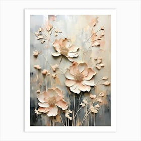 Flowers On A Wall 2 Art Print