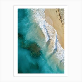 Aerial View Of The Beach 14 Art Print