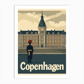 Aihrgdesign A Classic 1960s Travel Poster For Copenhagen 1 Art Print