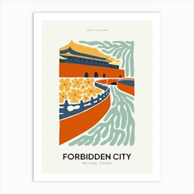 Travel Forbidden City Beijing China Abstract Gallery Art Print