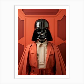 Darth Vader In Wes Anderson Style 27 Art Print