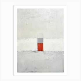 Red And White Art Print