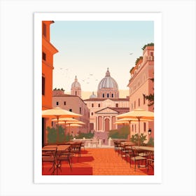 Italy 5 Travel Illustration Art Print