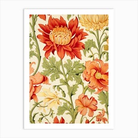 Chrysanthemums 2 Art Print