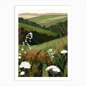 Landscape Illustration Art Print