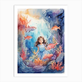 Absolute Reality V16 Dreamlike Underwater Adventure Watercolor 0 Art Print