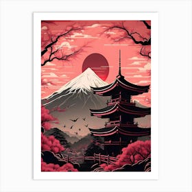 Japanese Pagoda 3 Art Print