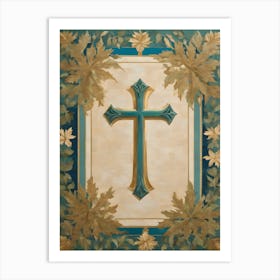 Christian Cross Art Print