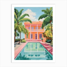 Barbados Mansion With A Pool 0 Art Print