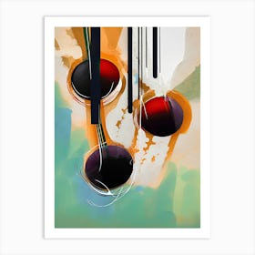 Cherries Painting Abstract 3 Art Print