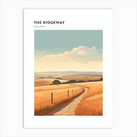 The Ridgeway England 3 Hiking Trail Landscape Poster Art Print