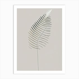 Hay Scented Fern Simplicity Art Print