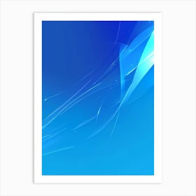 Blue Abstract Background Art Print