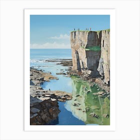 Cliffs Of Scotland Art Print