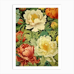 Peonies Wallpaper 3 Art Print