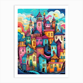 Colorful City Art Print