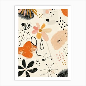 Abstract Floral Pattern 18 Art Print