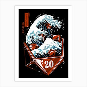 The Great Wave Of Dices Art Print