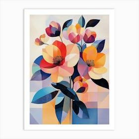 Abstract Flowers 6 Art Print