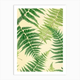 Pattern Poster Sensitive Fern 3 Art Print