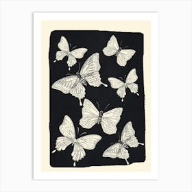 Flying Butterflies 1 Art Print