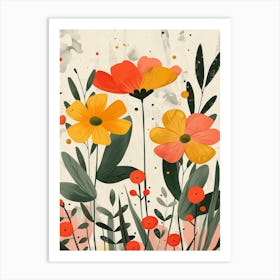 Namaqualand Daisy Groovy 20 Art Print