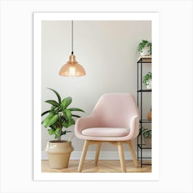 Pink Chair 1 Art Print