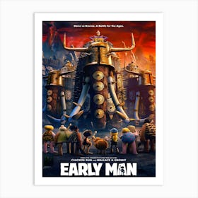 Early Man Halloween Art Print