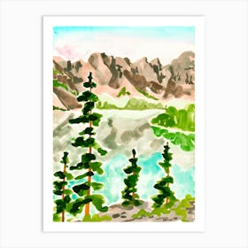 Moraine Lake Art Print