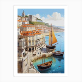 Lisbon Harbour. 1 Art Print