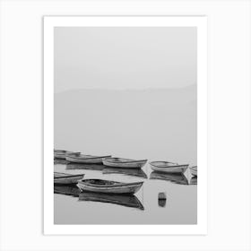 Boats On The Lake Art Print