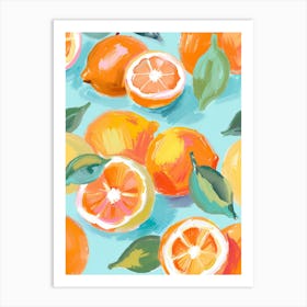 Orange Fruit Print 4 Art Print