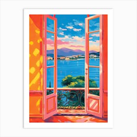 Cote D Azur Window 4 Art Print